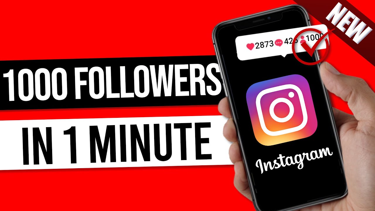 How to get 1k Followers on Instagram in 5 minutes