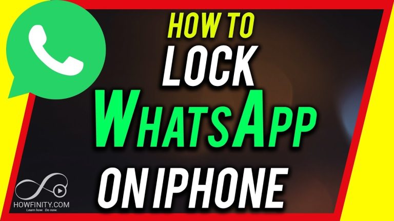 How to Lock Whatsapp in iphone