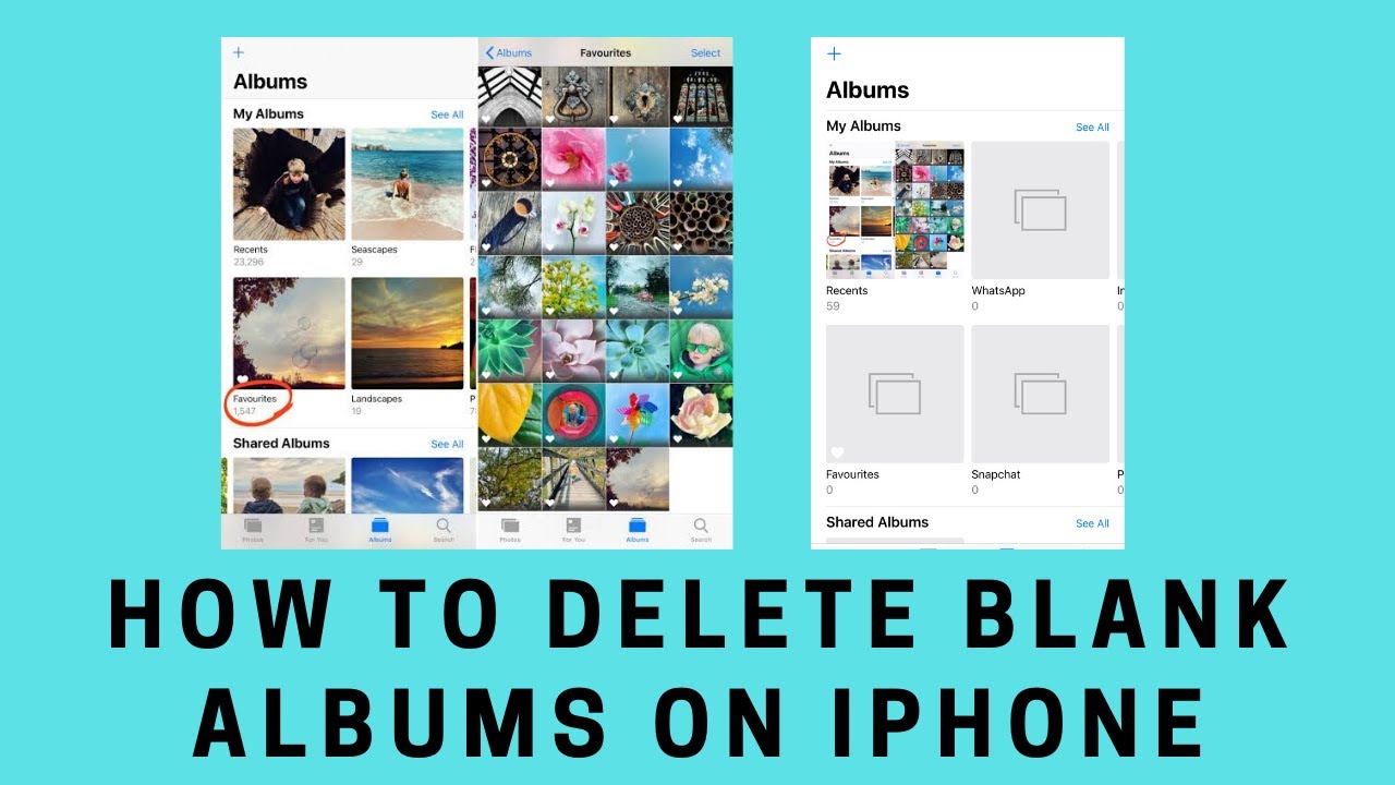 How to delete Albums in iphone